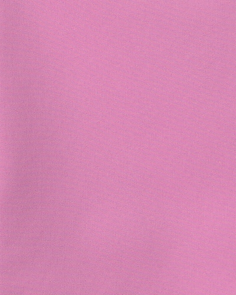 Girls Solid Rain Jacket with Water-Activated Print - Pink, image 4 of 4 slides