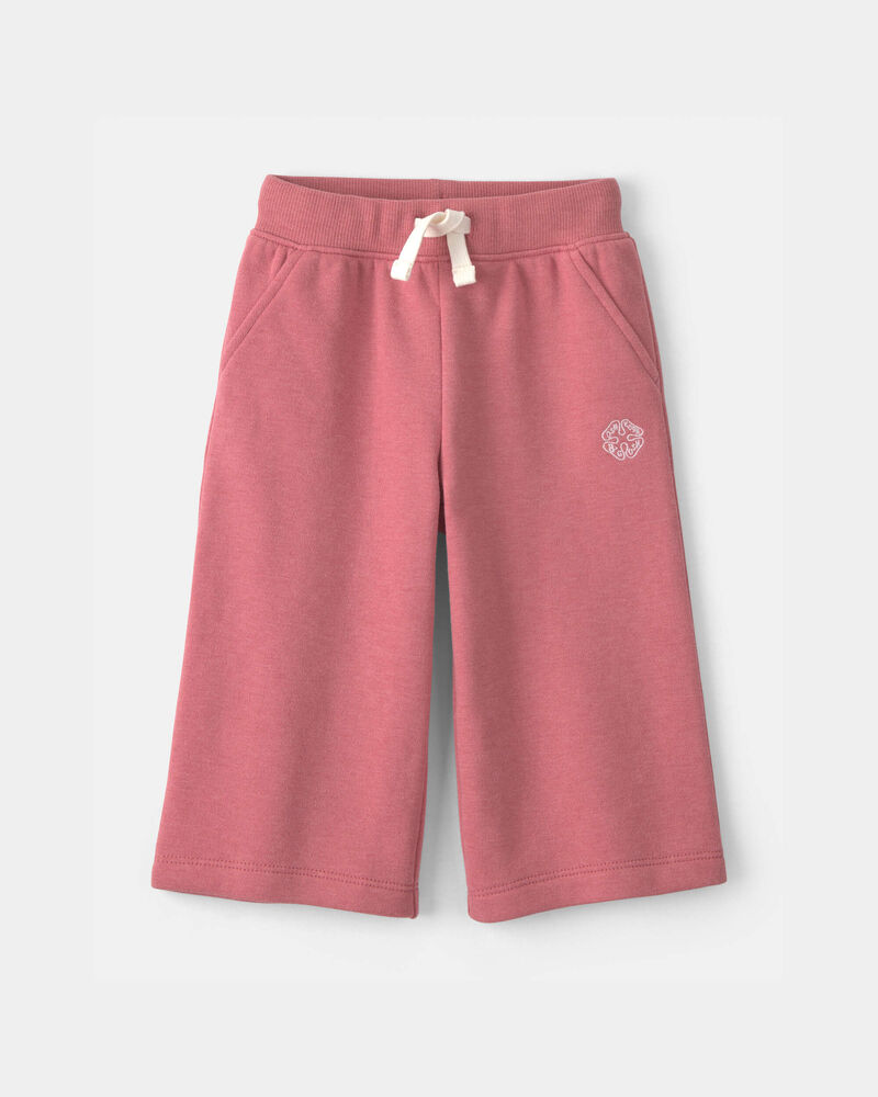 Baby Girl OshKosh Logo Fleece Drawstring Pants - Pink, image 1 of 4 slides