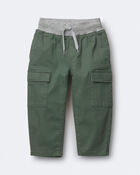 Toddler Boy Cargo Pant - Olive/Heather Grey, image 1 of 3 slides