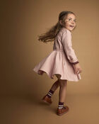 Toddler Girl Avenue Twirl&trade; Dress - Blush, image 1 of 5 slides