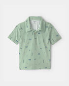 Boys Golf Active Polo Shirt - Green, image 1 of 3 slides