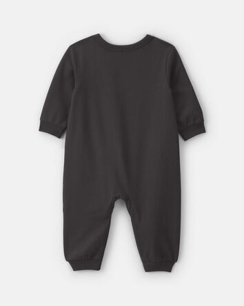 B&eacute;b&eacute; - Combinaison manches longues en jersey bouclette &agrave; motif de squelette d&rsquo;Halloween - Noir, 
