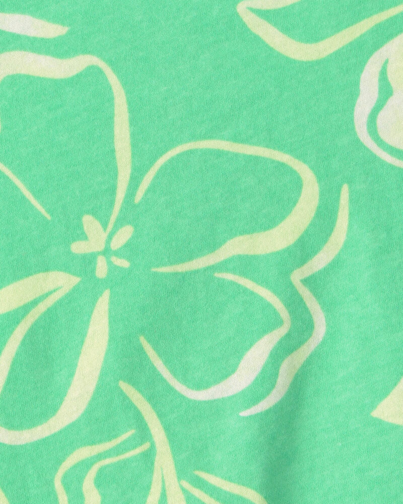 Tout-petit fille - D&eacute;bardeur p&eacute;plum &agrave; motif floral - Vert, image 2 sur 2 diapositives