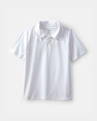 Gar&ccedil;ons - Polo d&rsquo;uniforme de sport - Blanc, image 1 sur 2 diapositives