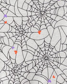 Girls Halloween Spiderwebs Long-Sleeve Dress, image 3 of 4 slides