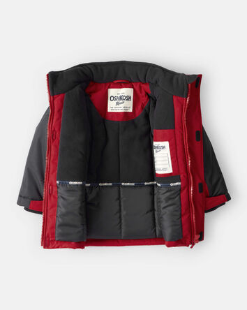 Tout-petit gar&ccedil;on - Manteau d'hiver &agrave; capuchon pour gar&ccedil;on de tout-petit - Noir, 