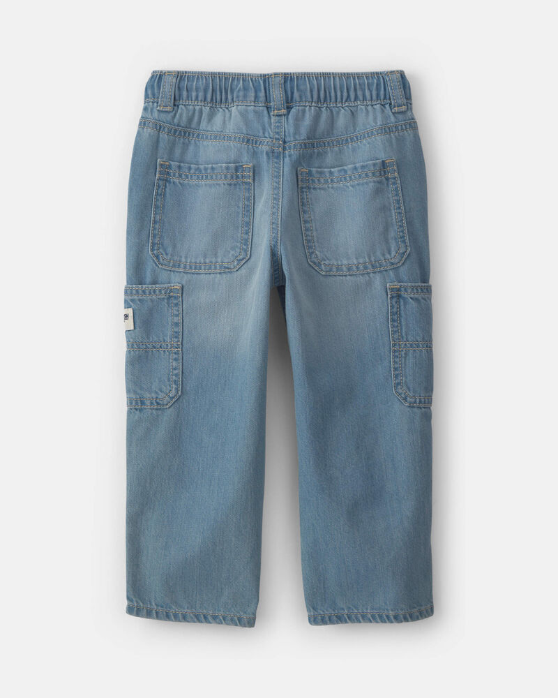 Toddler Boy Wide-Leg Carpenter Jeans - Medium Wash, image 2 of 5 slides