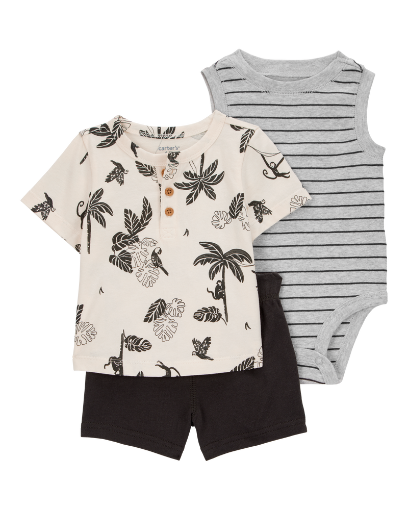 Baby Palm Tree 3-Piece Outfit Set, image 1 of 7 slides