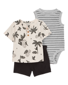 Baby Palm Tree 3-Piece Outfit Set, image 1 of 7 slides