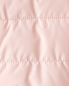 Toddler Girl Midweight Packable Puffer - Pink, image 4 of 4 slides