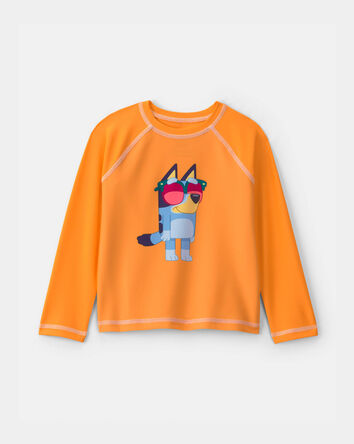 Toddler Boy Bluey&trade; Rashguard - Orange, 