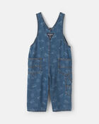 Baby Logo Denim Overalls - Light Wash, image 2 of 4 slides