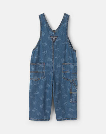 Baby Logo Denim Overalls - Light Wash, 