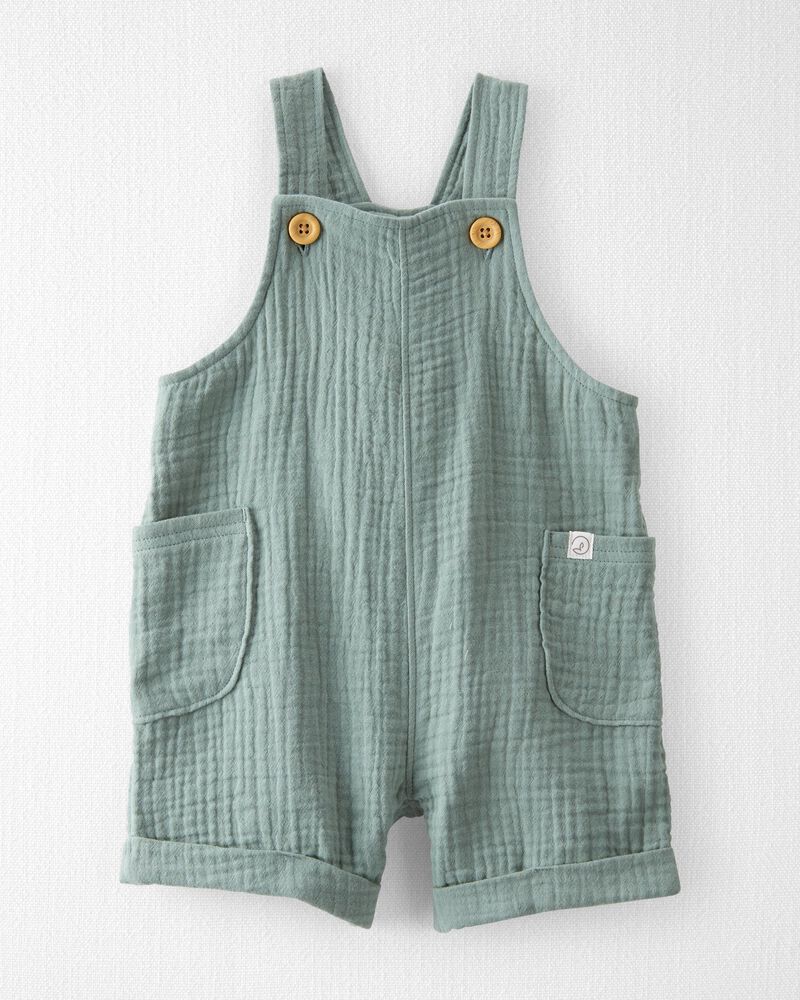 Baby Organic Cotton Gauze Shortall, image 1 of 5 slides