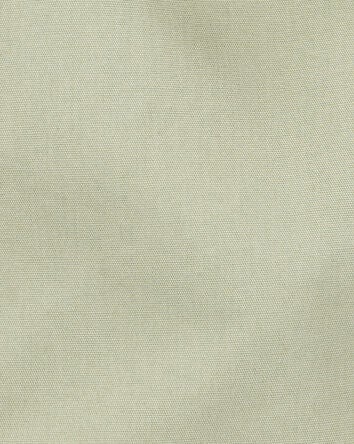 Baby Sleeveless Canvas Romper - Olive, 