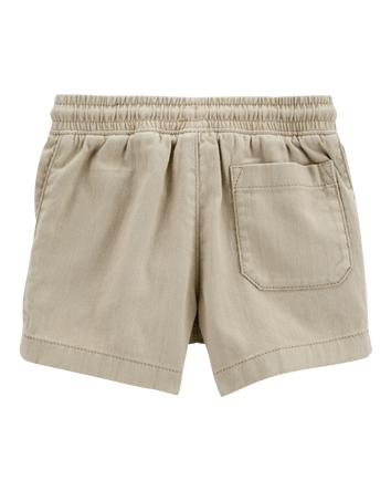 Toddler Cotton Shorts - Khaki, 