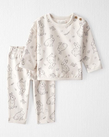 Baby 2-Piece Organic Cotton French Terry Set, 