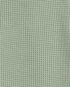 Toddler Waffle Knit Drawstring Shorts - Green, image 6 of 7 slides