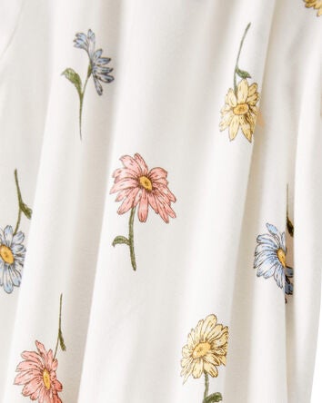 Baby Floral Zip-Up PurelySoft Sleeper Pyjamas, 