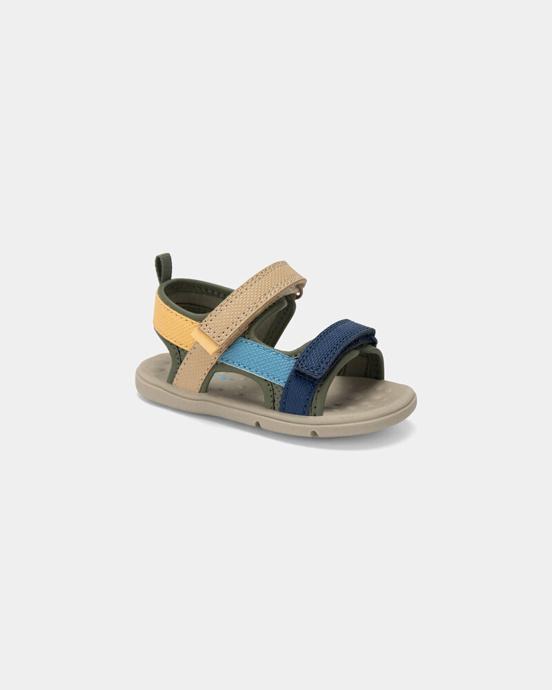 Baby First Tan Baby Boy Every Step® First Walker Sandals - Green/Tan | Carter’s ...