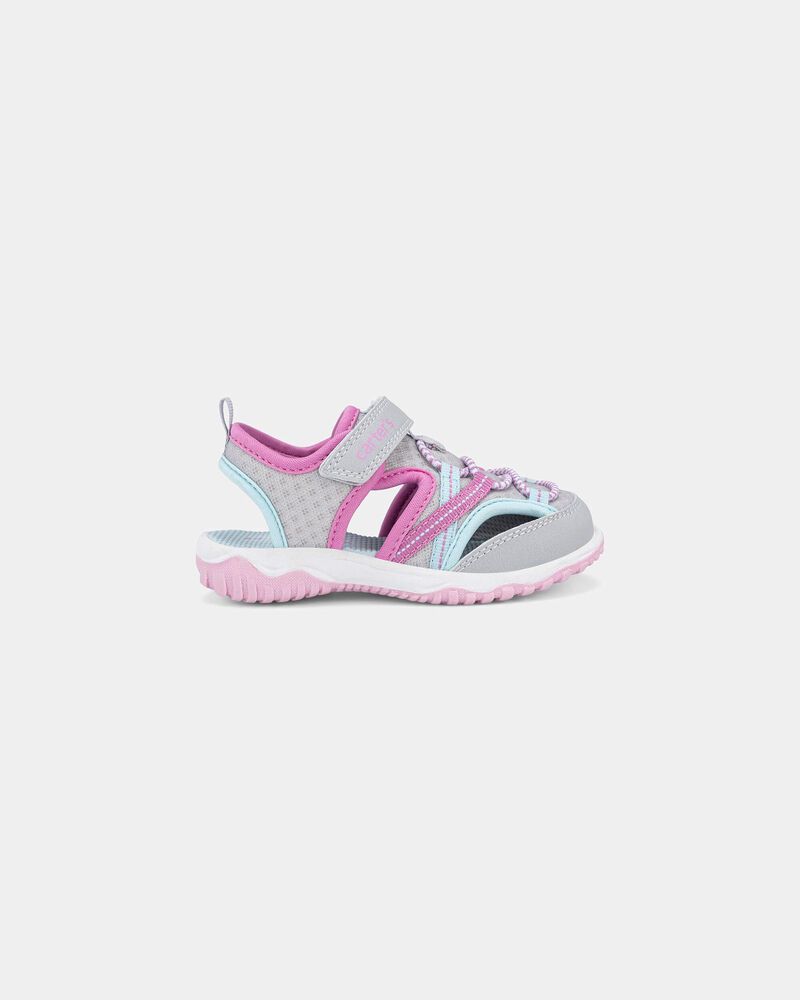 Toddler Girl Sandals - Grey, image 2 of 6 slides