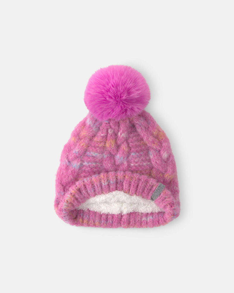 Toddler Girl Kombi Marshmallow Hat - Blush, image 2 of 3 slides