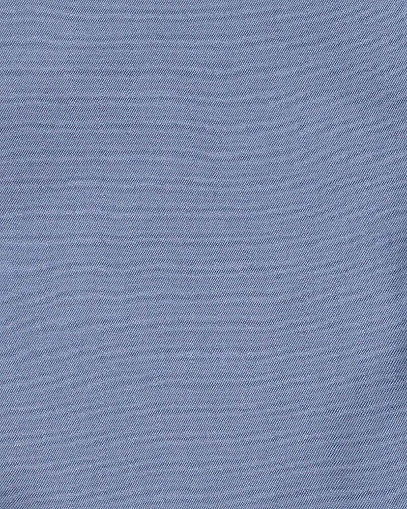 Kid Flat-Front Shorts - Blue, image 3 of 4 slides