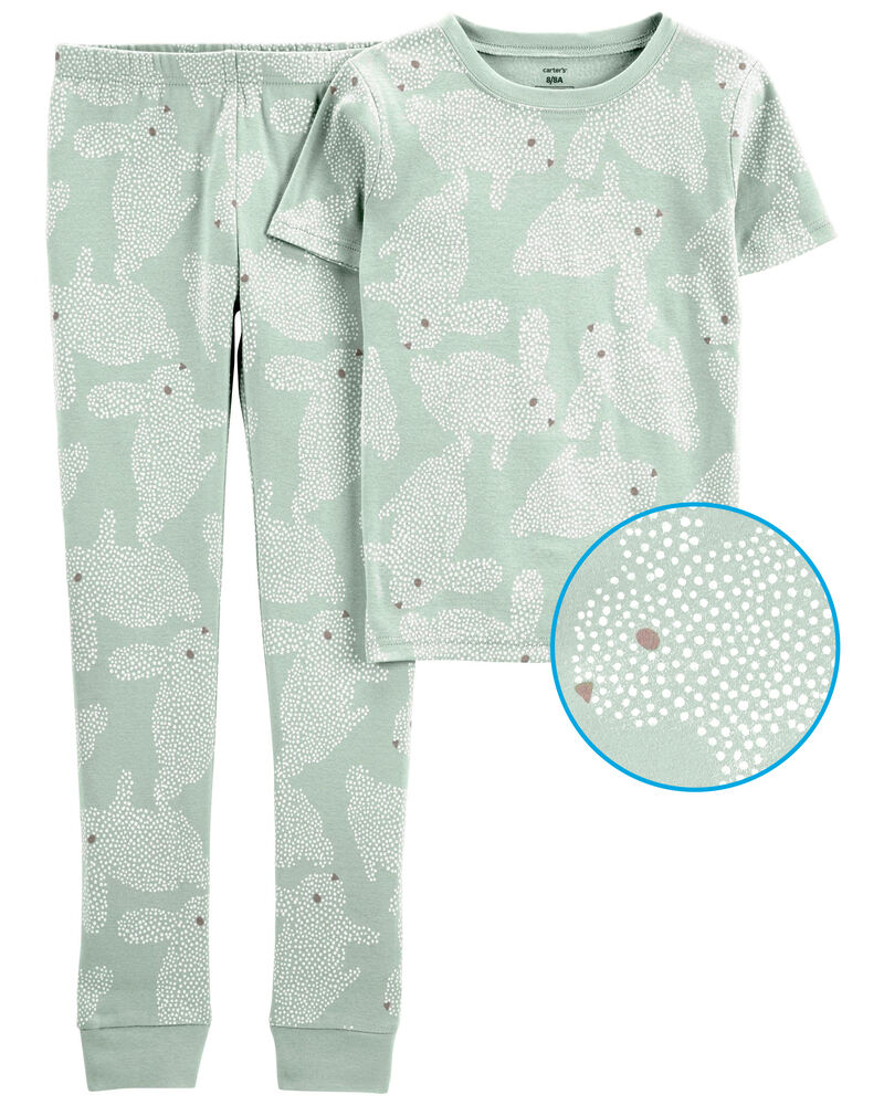 2-Piece Bunny 100% Snug Fit Cotton Pyjamas, image 1 of 3 slides