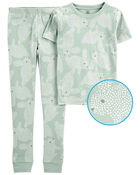 2-Piece Bunny 100% Snug Fit Cotton Pyjamas, image 1 of 3 slides