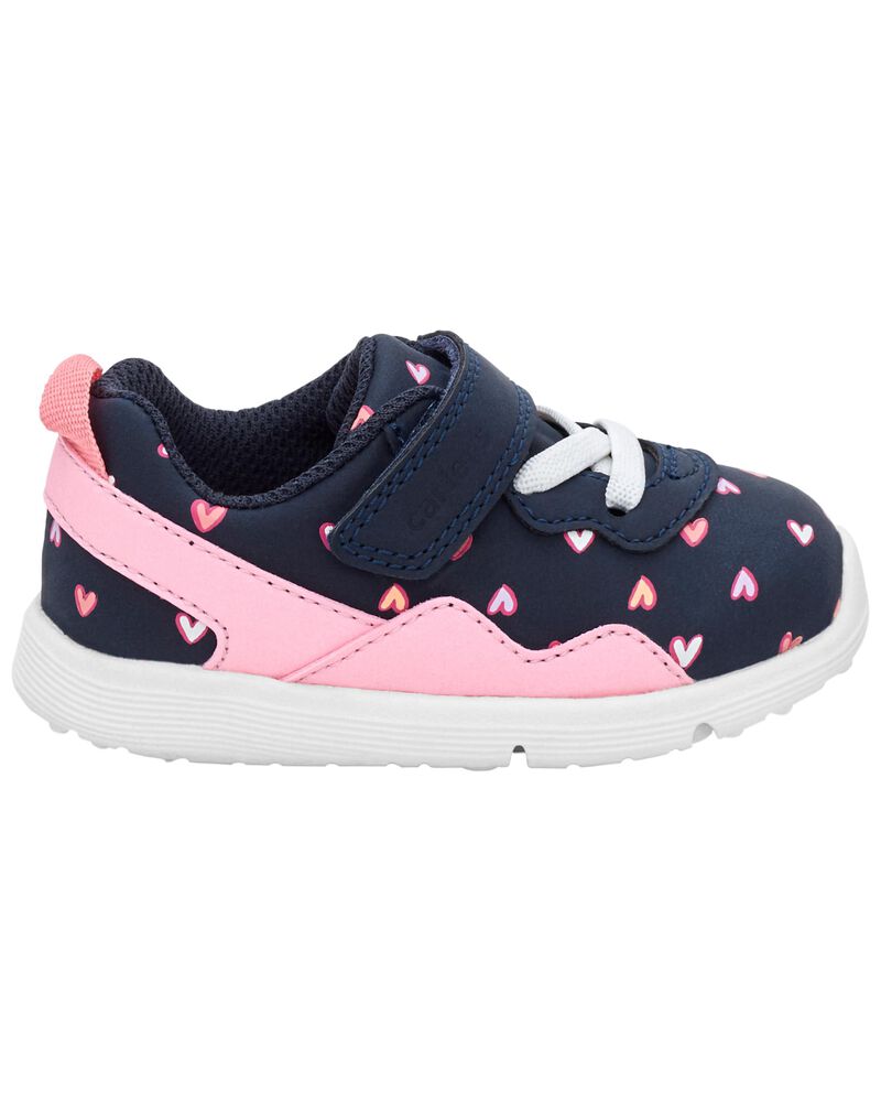  Every Step® First Walker Heart Athletic Sneakers - Navy, image 2 of 7 slides