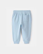 Baby Boy French Terry Joggers - Blue, image 3 of 5 slides