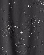 Boys Galaxy Print Long-Sleeve Graphic Tee - Black, image 2 of 3 slides