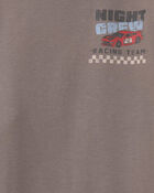 Gar&ccedil;ons - Pyjama 4 pi&egrave;ces en 100&nbsp;% coton &agrave; imprim&eacute; de voitures de course &ndash; Gris/Kaki, image 2 sur 6 diapositives