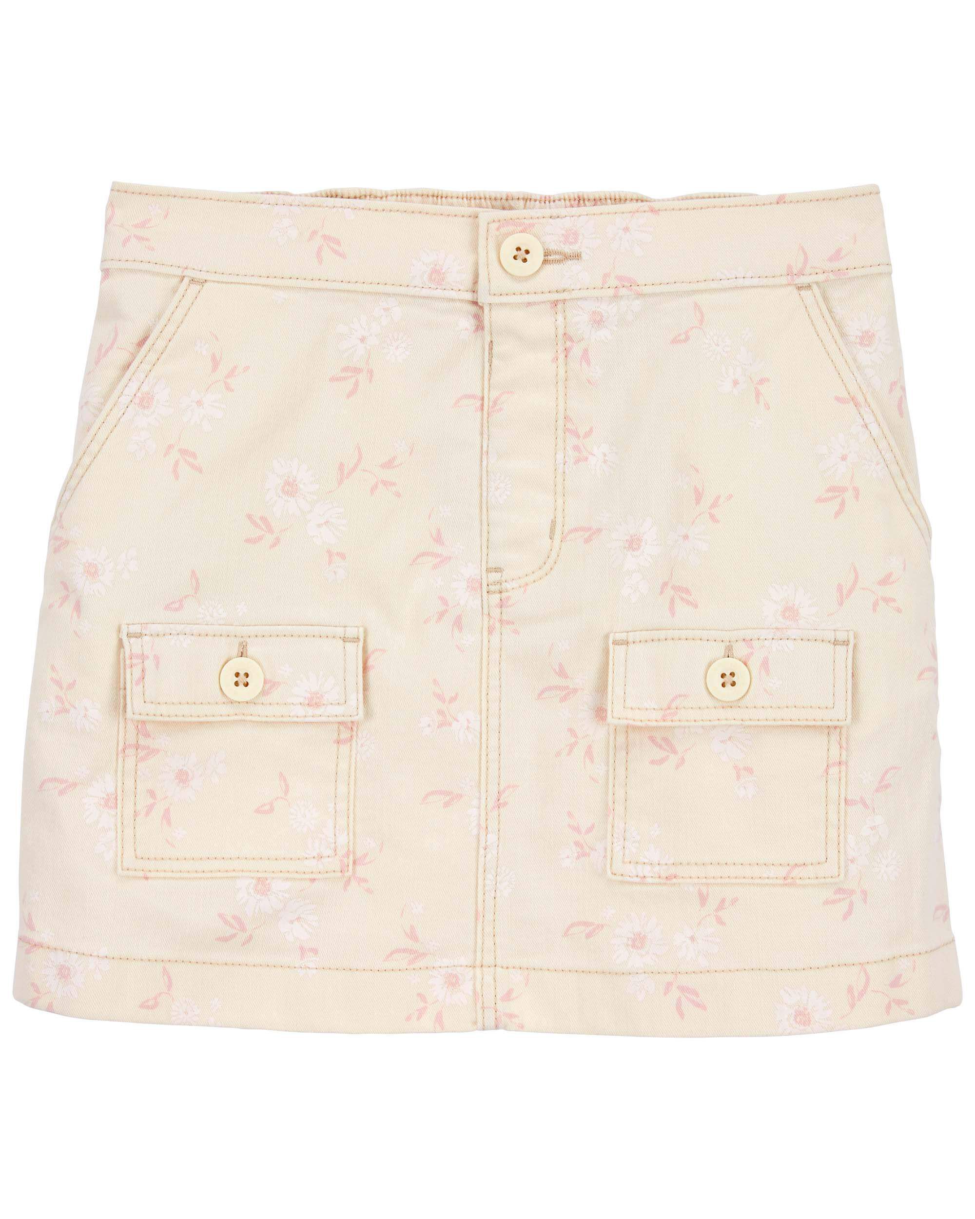 Pink snake print denim store skirt