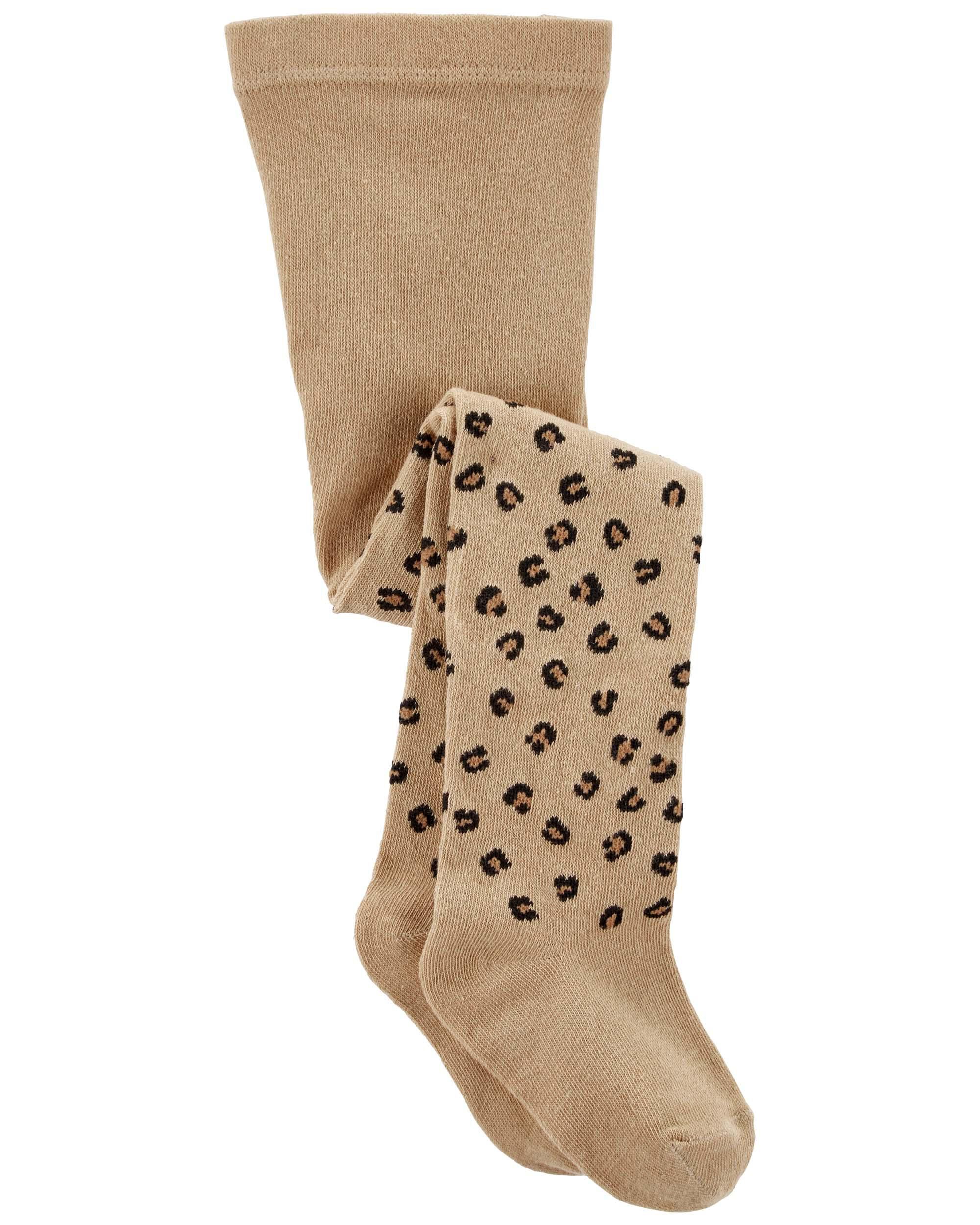 Kids leopard tights sales