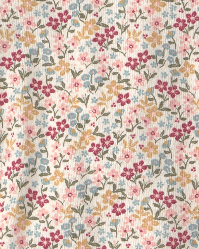 Baby Girl 2-Piece Organic Cotton Pajamas in Floral, image 3 of 4 slides