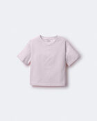 Toddler Rolled Cuff Tee - Rose, image 2 of 5 slides