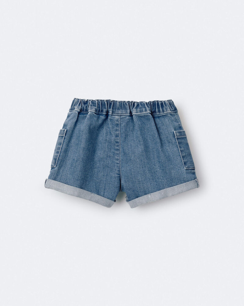 Toddler Girl Mom Short in Denim, image 6 of 7 slides