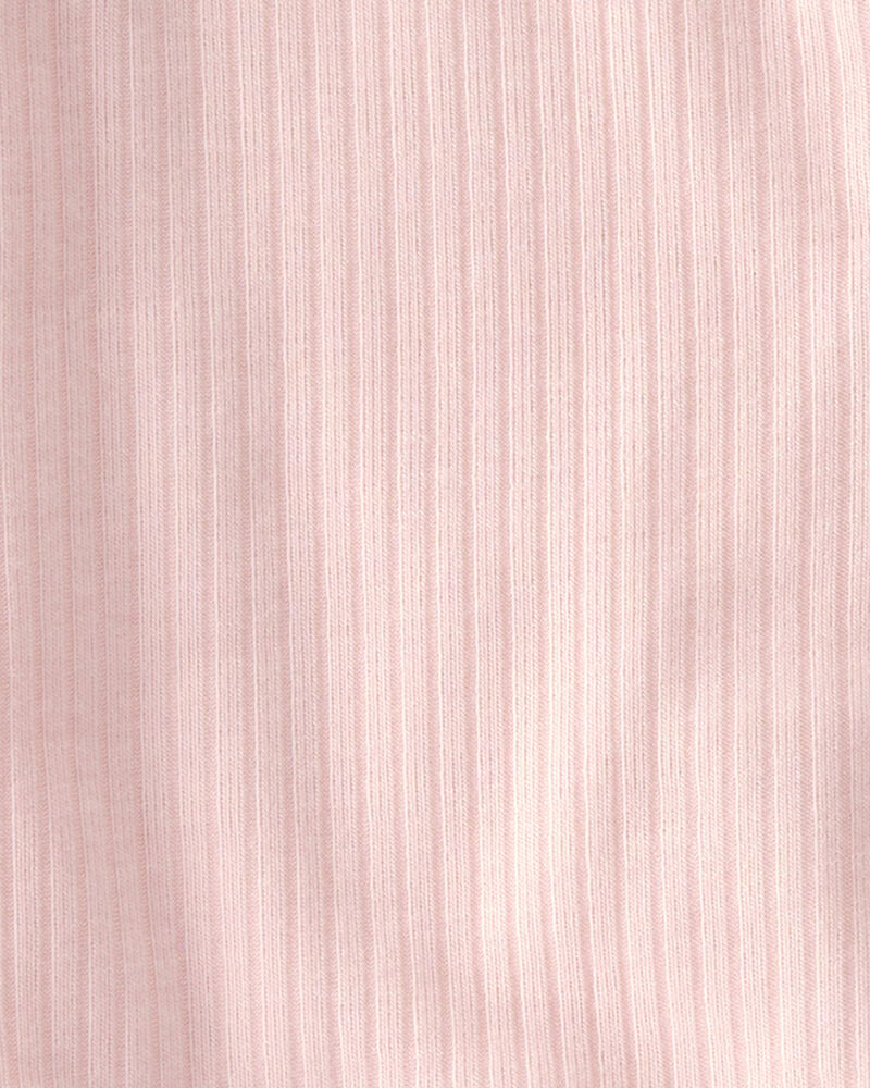 Baby Girl 2-Way Zip PurelySoft Sleeper - Light Pink, image 4 of 8 slides