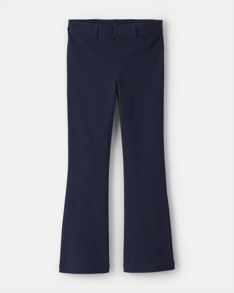 Filles - Pantalon d&rsquo;uniforme &eacute;vas&eacute; - Bleu marine, image 1 sur 3 diapositives