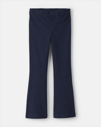 Filles - Pantalon d&rsquo;uniforme &eacute;vas&eacute; - Bleu marine, 