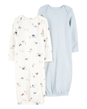 Baby 2-Pack Sleeper Gowns, 