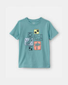 Toddler Dinosaur  Graphic Tee - Blue, image 1 of 3 slides