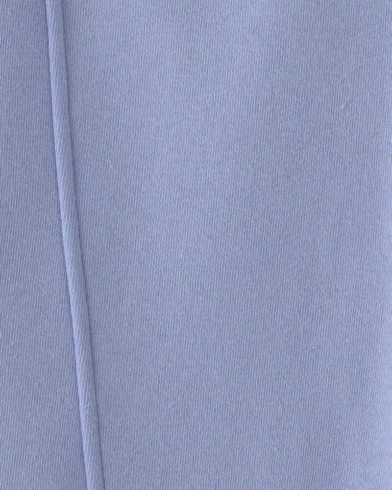 Girls Fleece Wide-Leg Active Pants - Blue, image 3 of 4 slides