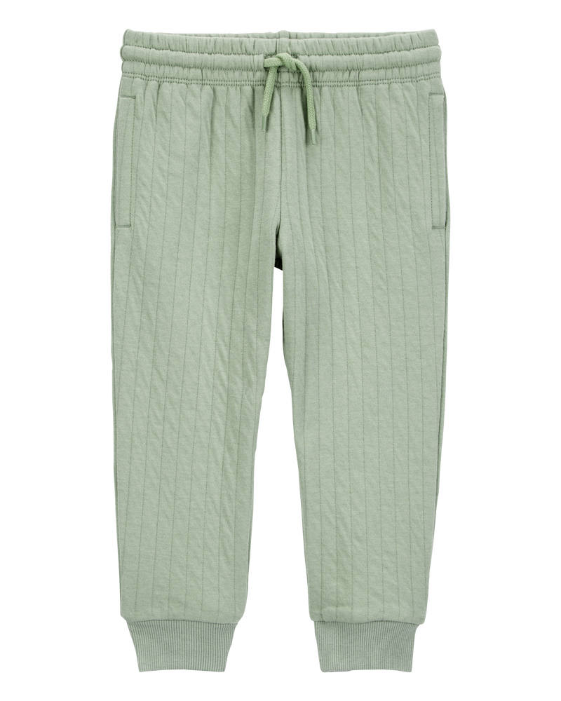Bébé Pantalon de jogging matelassé à enfiler - Vert, image 1 sur 4 diapositives