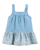 Enfant en bas âge Débardeur à cœurs et ikat - Bleu, image 1 sur 3 diapositives