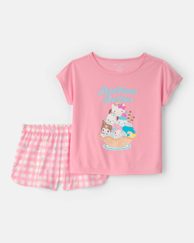 Filles - Pyjama 2 pi&egrave;ces &agrave; manches courtes, Hello Kitty&reg; - Rose, image 1 sur 5 diapositives
