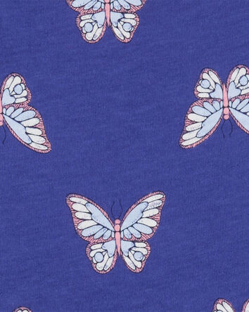 Barboteuse en coton à motifs de papillons, 