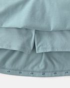 Girls Bow Cotton Skort - Blue, image 2 of 5 slides