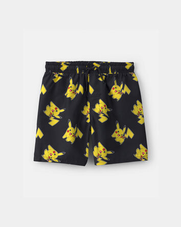 Boys Pokemon Swim Trunks - Black/Yellow, 